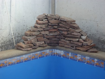 Cascada de Agua con piedras Naturales